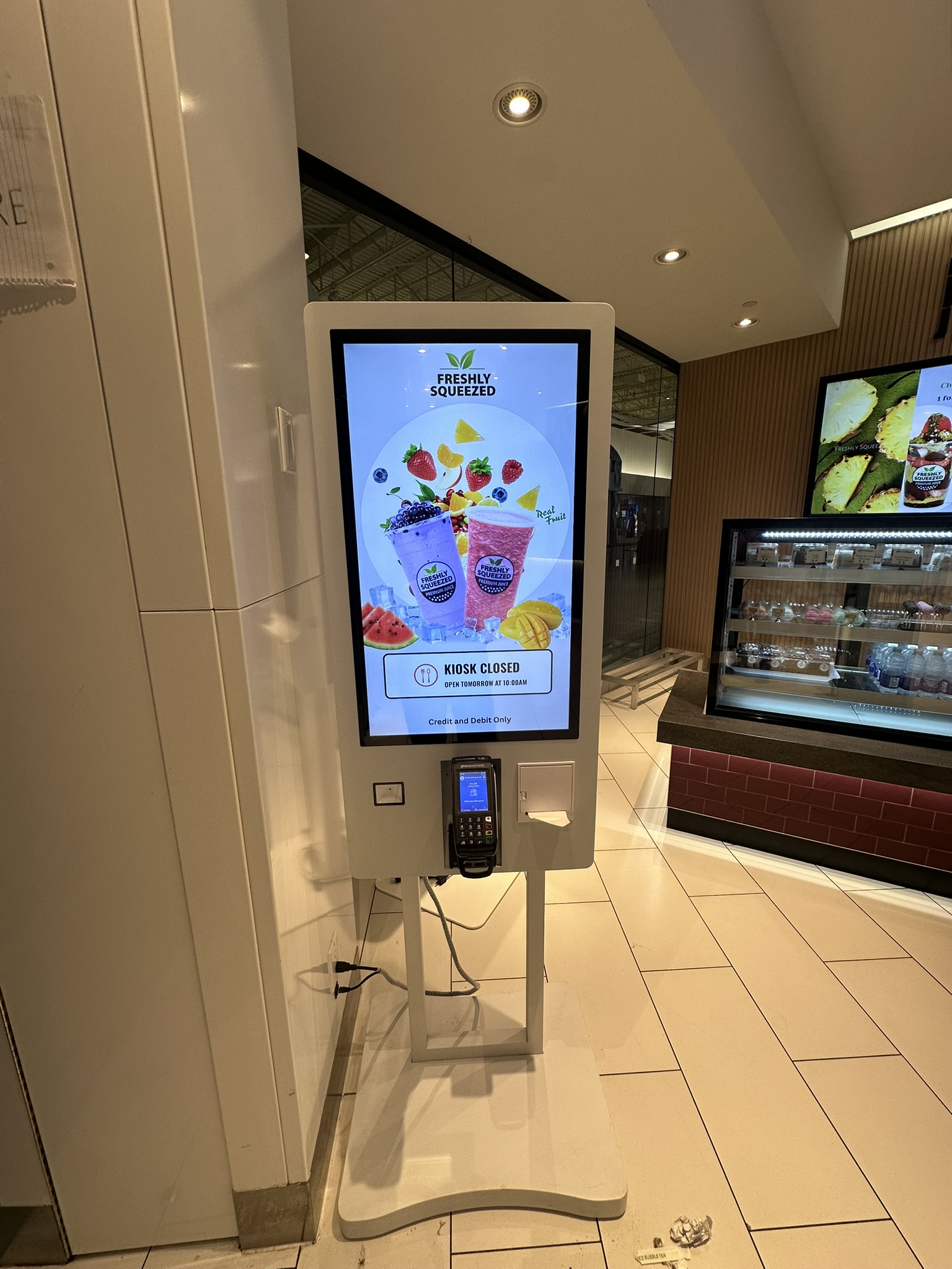 Floor-standing KeenPOS kiosk